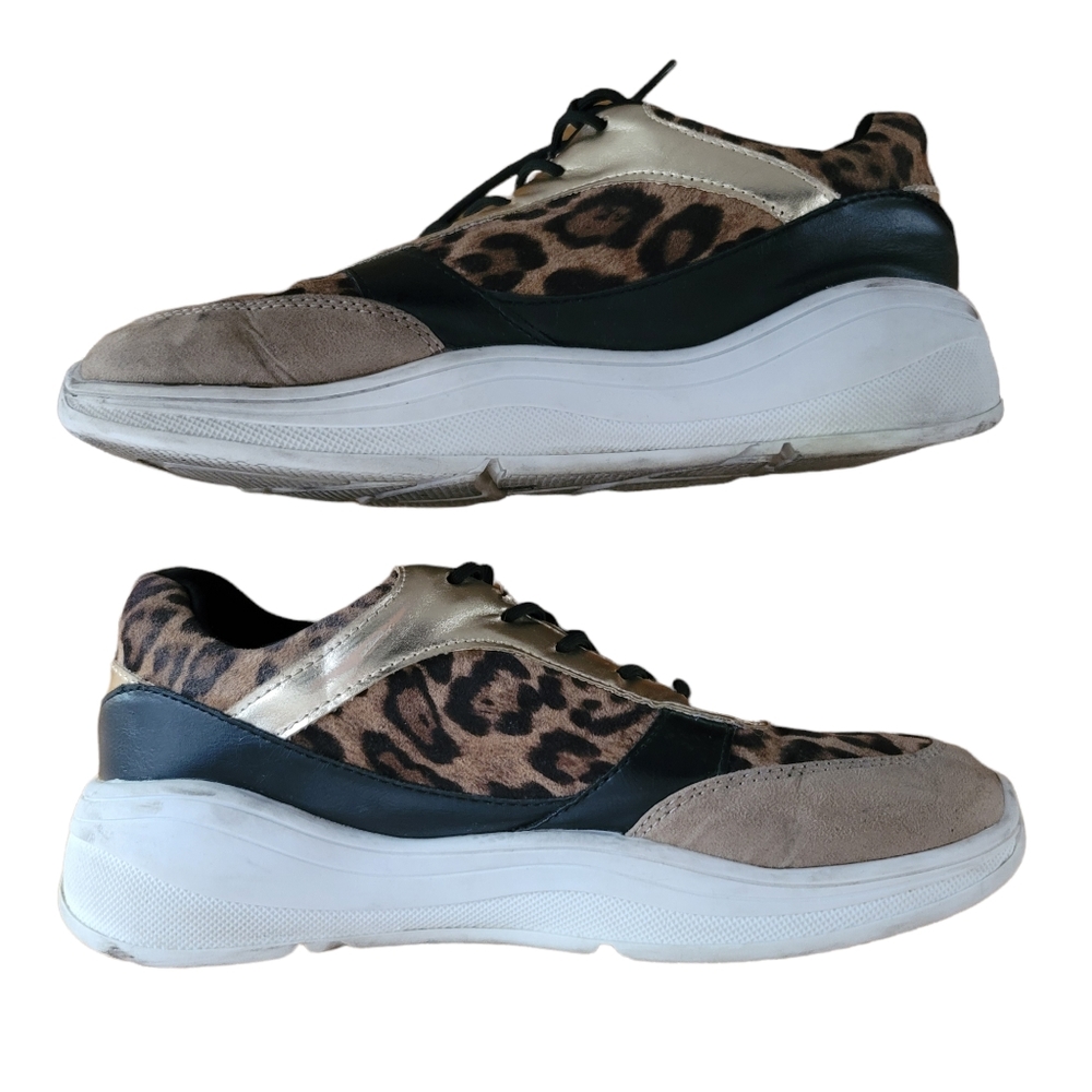 Torrid Leopard & Metallic Faux Leather Sneaker - Picture 3 of 8